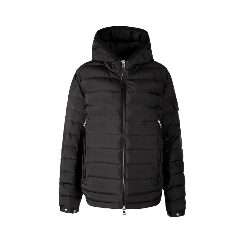 SIYU斯羽90白鹅绒黑色连帽羽绒服
