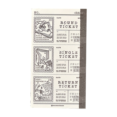 mewmewbeam复古票据风装饰便签本