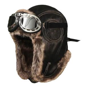 男女士雷锋帽秋冬季川西旅游帽子东北骑车防寒帽加厚毛绒护耳帽子