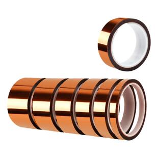 3M7413D金手指高温胶带聚酰亚胺胶带工业防焊耐热电子厂热转印3D打印手机维修固定屏茶色绝缘胶带耐高温胶纸