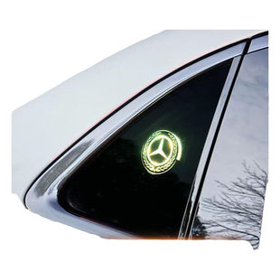 汽车三角窗氛围灯智能感光三角窗发光摆件七彩多模式控制支持定制