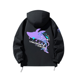 游戏珊瑚宫心海周边男女同款印象服连帽夹克学生COSPLAY外套