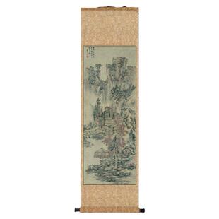明代名家字画山水国画条幅国画仿古字画卷轴丝绸画宣纸画定制礼品