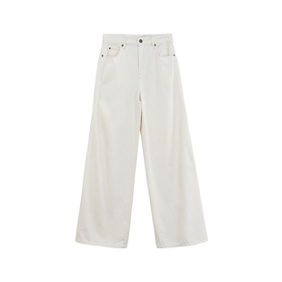 【商场同款】X--MOOM2024春季新款后口袋刺绣logo宽松直筒牛仔裤