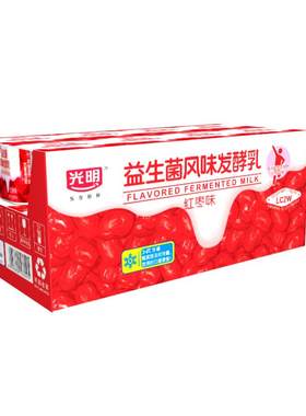光明低温酸奶红枣味16杯益生菌