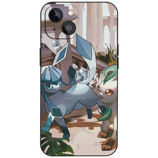 冰伊布叶伊布宝可梦手机壳适用苹果15小米14红米K80防摔硅胶VIVO华为P70动漫OPPO磁吸iPhone16ProMax神奇宝贝