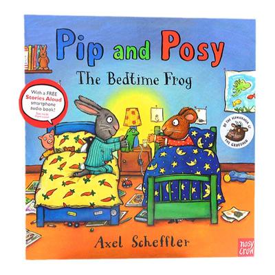 波西和皮普 睡前故事 英文原版绘本 Pip and Posy the bedtime frog 平装大开 名家 Axel Scheffler 儿童英语启蒙图画书 情商培养