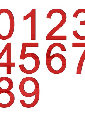 亚克力3D立体数字编号码墙贴定制