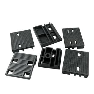 高品质【星昊】塑料配件门窗玻璃垫片垫高块卡槽型材槽口固定安装