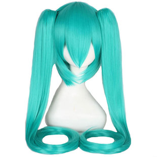 120CM初音未来cos假发miku钢音梅花千本樱黑岩射手雪初音万用头套