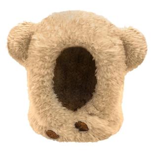可爱小熊毛绒帽子女冬季毛茸茸加厚保暖帽骑行防风防寒护耳雷锋帽