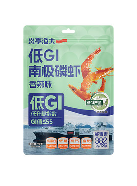 【详情淘金币】炎亭渔夫低GI南极磷虾香辣味非油炸即食零食虾米干