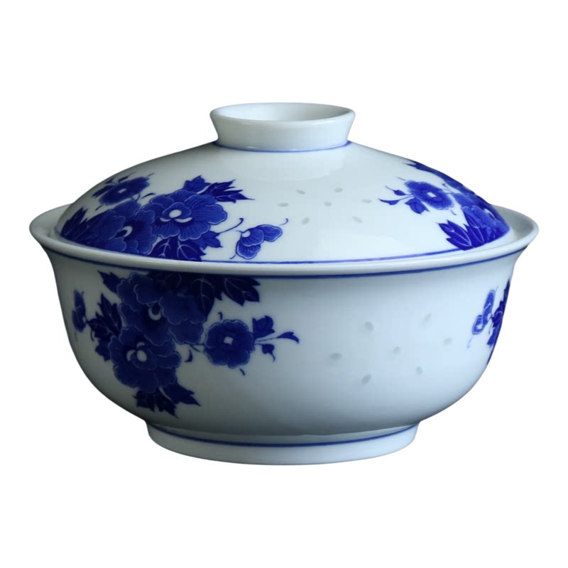 景德镇陶瓷餐具四菜一汤保温带盖