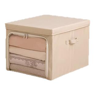 衣柜衣服收纳箱专用衣物储物箱家用整理盒折叠带盖收纳筐布艺透明