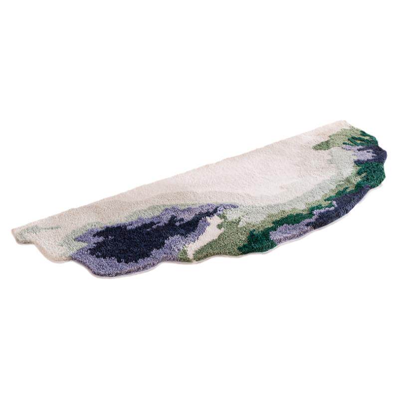 沙滩海洋卧室床边地毯吸水防滑