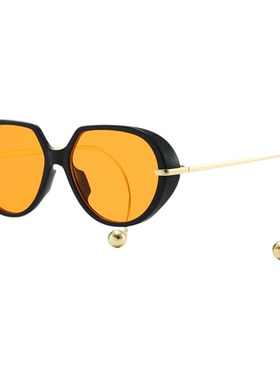 欧美大框墨镜搞怪夸张镜腿高级感