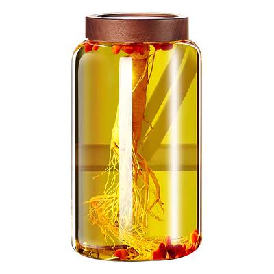 泡酒专用酒瓶高档加厚玻璃密封罐容器人参酒瓶空瓶长期存药白酒罐