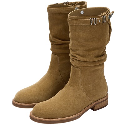 73hours牛仔西部靴女美拉德短靴