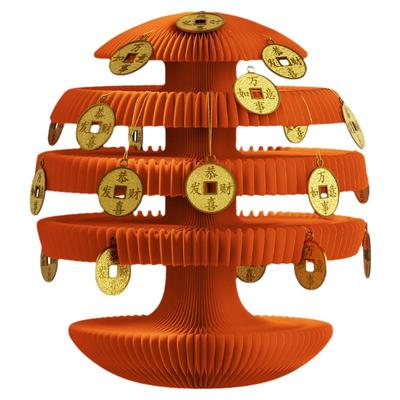 十八纸摇钱树招财摆件