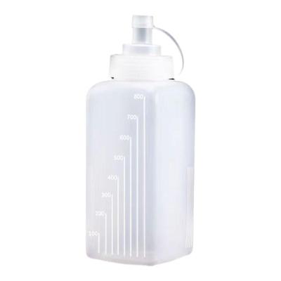 方形挤压瓶食品级大口径塑料番茄酱汁果酱沙拉百香果挤酱瓶加厚