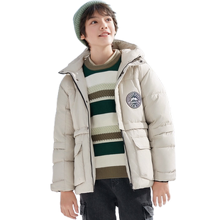 巴拉巴拉男童羽绒服中大童宝宝鹅绒外套冬季新款儿童童装保暖加厚