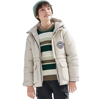 巴拉巴拉男童羽绒服中大童宝宝鹅绒外套冬季新款儿童童装保暖加厚