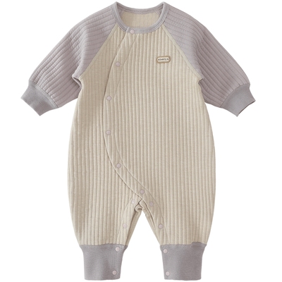 巴厘小猪婴儿连体衣秋冬保暖哈衣