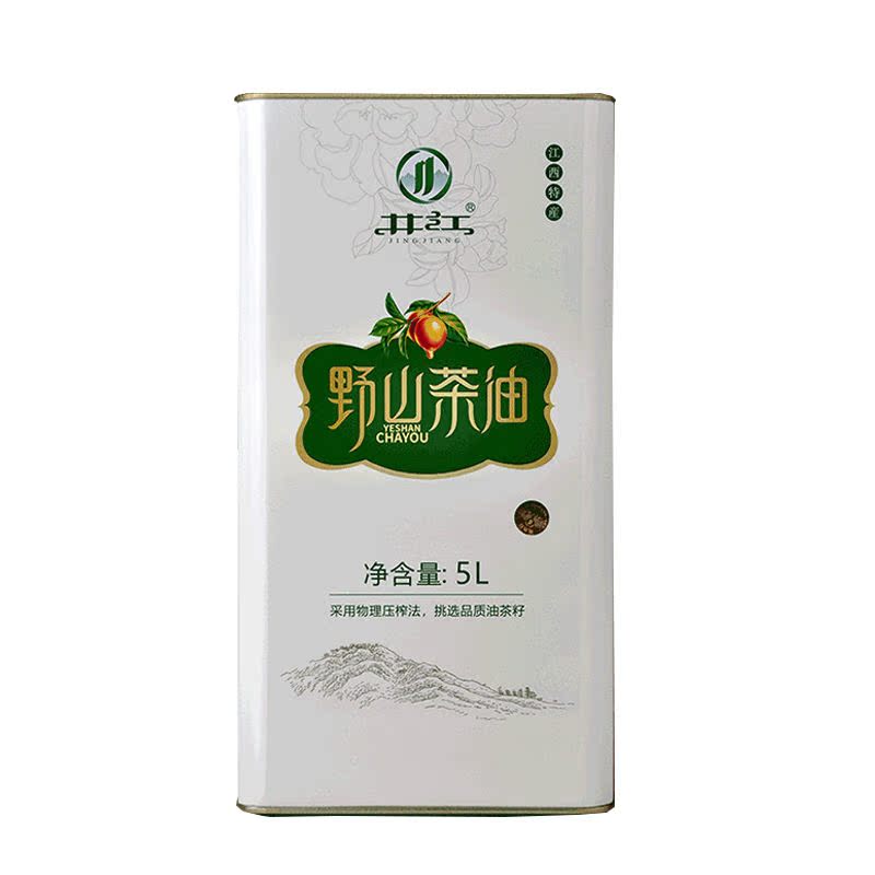 井江野山茶油5L純正茶籽油月子食用油江西特產(chǎn)農(nóng)家茶樹(shù)籽油禮盒