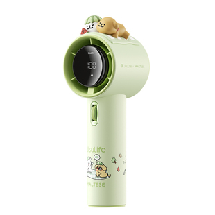 【几素X线条小狗联名款】超高速节能小风炮强力劲风手持小风扇无叶涡轮迷你便携式USB充电桌面电风扇随身小型