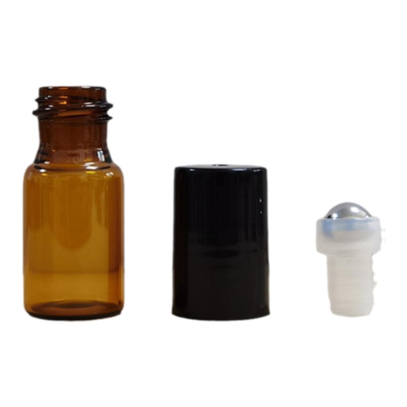 3ml5ml10ml精油滚珠瓶棕色玻璃避光顺滑不锈钢滚珠多特瑞精油适用