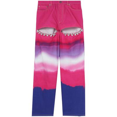 ITAreaNyc牛仔阔腿裤设计感