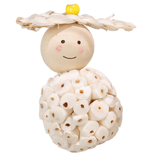 小鸟啃咬玩具虎皮牡丹鹦鹉通草球解闷自嗨小太阳专用新型笼内装饰