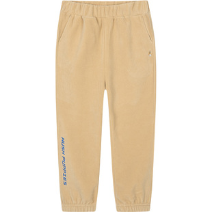 暇步士童装男童摇粒绒长裤春秋新款大童休闲裤儿童保暖加绒裤子