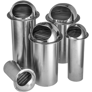 不锈钢油烟机风帽排烟管热水器浴霸外墙防雨防鸟穿墙110pvc排气罩