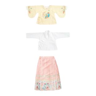 薇爷原创【萌龙贺岁】女童宝宝秋冬中式重工金丝刺绣明制古风拜年