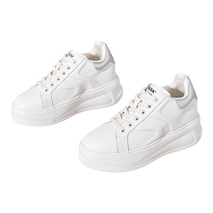 星期六9CM内增高小白鞋女款百搭休闲增高不累脚松糕鞋小个子板鞋