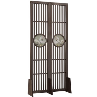 屏风隔断客厅折叠移动新中式实木中国风入户进门对门复古风玄关