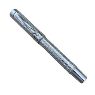 【大豆银影纹钢笔】重手感旋帽轻奢签字练字钢笔自来水笔鹏城优品