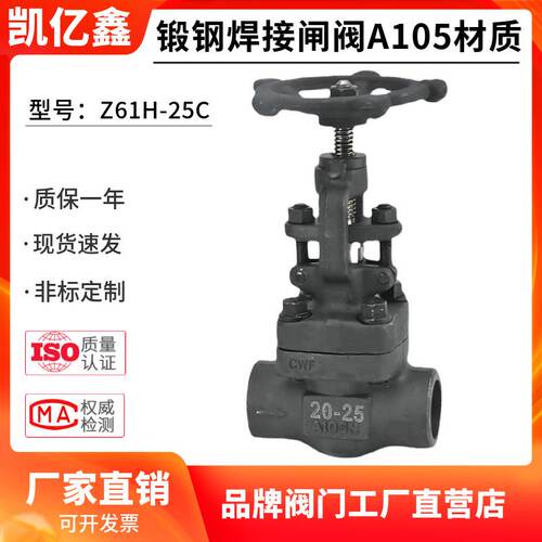 Z/J61H-16C/800LB耐高温蒸汽导热油A105锻钢对焊承插焊闸阀截止阀