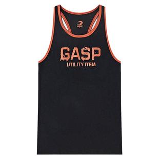 GASP运动专业健身背心男款夏季速干肌肉健美训练螺纹美式纯棉撞色