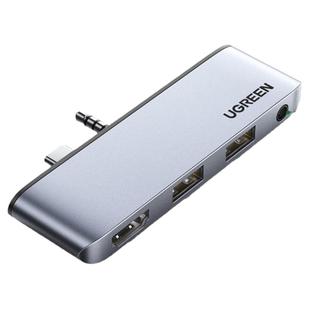 绿联surface pro6拓展坞4/5/7扩展坞usb3.0分线转接头hub多接口minidp转hdmi投影仪配件转换器微软Go平板电脑