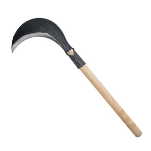 老式锻打镰刀割草刀砍割两用开荒长柄弯刀农用锋利打草刀柴刀户外