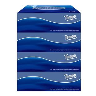 tempo得宝盒抽纸三层90抽L码硬盒装餐巾纸面巾纸会议高档纸巾正品