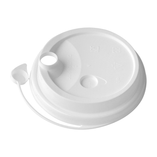 一次性奶茶杯盖90口径注塑磨砂连体防漏带红心盖耐高温食品级杯子