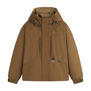 Navigare意大利小帆船加厚连帽羽绒服男士秋冬新款宽松保暖防寒服