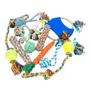 狗狗玩具绳子耐咬磨牙绳结球小狗咬绳拉布拉多边牧金毛趣味拔河绳