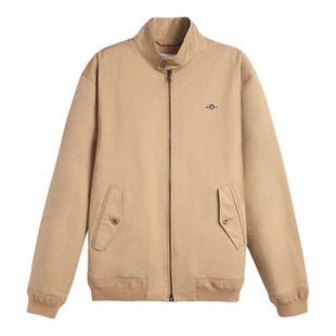 【哈灵顿夹克】GANT/甘特2026春夏新款男装纯棉立领美式休闲外套