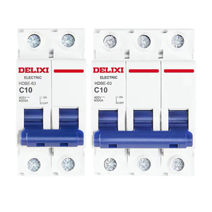 德力西空气开关63A家用2P短路过载保护旗舰款空开小型断路器电闸