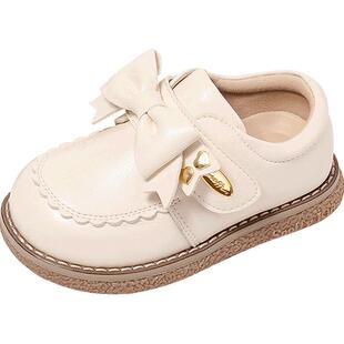 斯纳菲女童小皮鞋秋冬新款2026儿童防滑公主鞋二棉小女孩宝宝棉靴