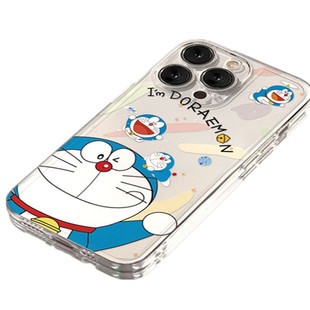 多啦A梦适用iphone17promax可爱手机壳苹果13/15/12/11保护套xr华为p70女vivox100小米14防摔oppo红米k60/s16